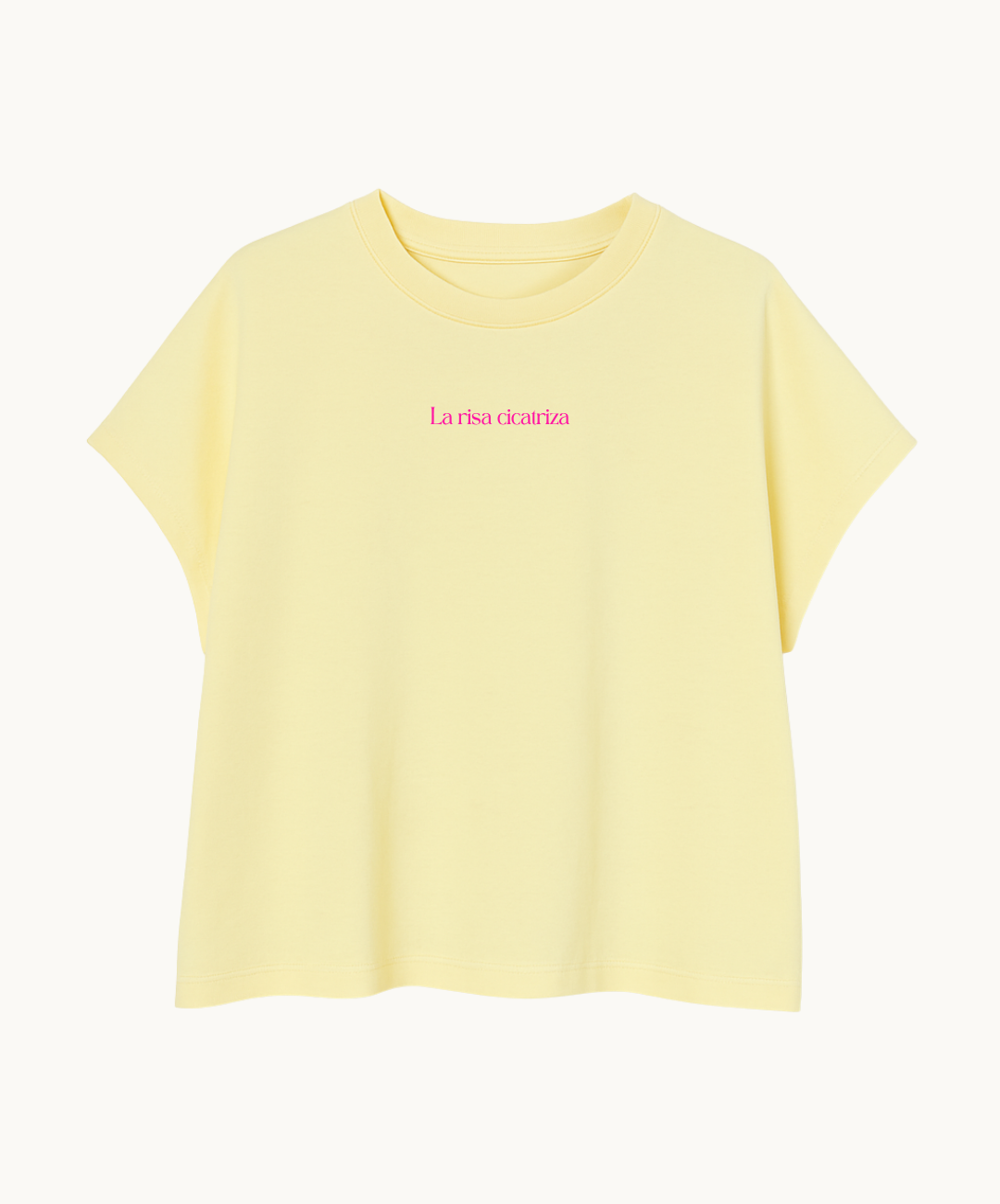 Camiseta corta la risa cicatriza