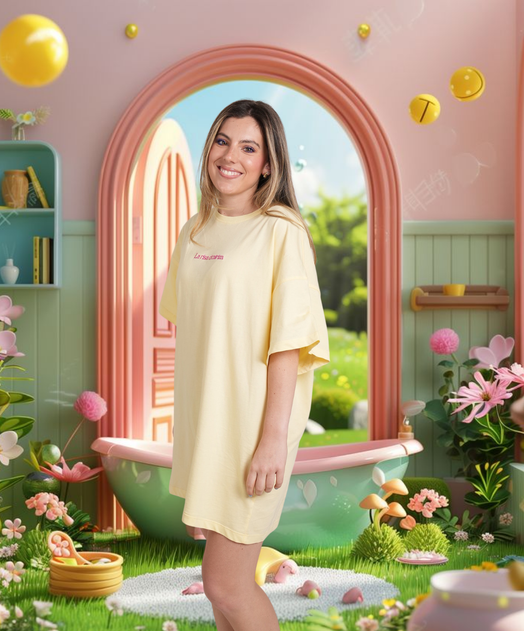 Camiseta larga la risa cicatriza