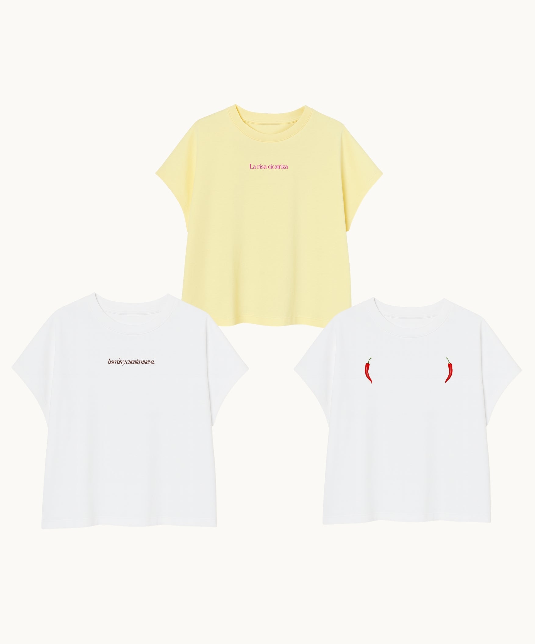 3 Pack camisetas cortas